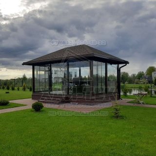 Остекление беседки г. Кингисепп