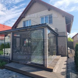 Остекление террасы КП Новая Ижора